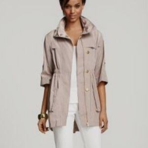Ali Ro Taupe Utility Jacket with Gold‎ Accents